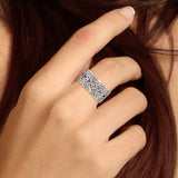 Anillo celta Viking Borre de plata de ley de Courtney Davis TRI573