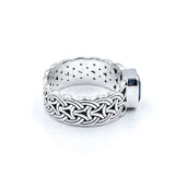 Borre Sterling Silver Ring with Emerald Cut Gemstone TRI2610 by TRI2610