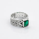 Borre Sterling Silver Ring with Emerald Cut Gemstone TRI2610 by TRI2610