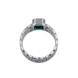 Borre Sterling Silver Ring with Emerald Cut Gemstone TRI2610 by TRI2610