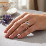 Celtic Infinity Knot Sterling Silver Ring TRI2616