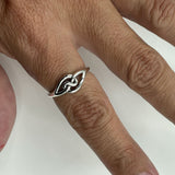Celtic Infinity Knot Sterling Silver Ring TRI2616