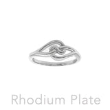 Celtic Infinity Knot Sterling Silver Ring TRI2616
