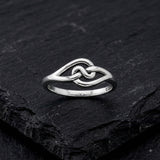 Celtic Infinity Knot Sterling Silver Ring TRI2616