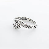 Celtic Knot Infinity Solid Gold Band Ring GRI2617