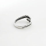 Celtic Knot Infinity Solid Gold Band Ring GRI2617