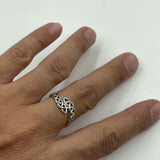 Celtic Knot Infinity Solid Gold Band Ring GRI2617