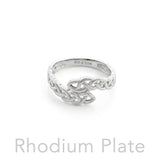Celtic Knot Infinity Sterling Silver Band Ring TRI2617