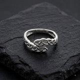 Celtic Knot Infinity Solid Gold Band Ring GRI2617
