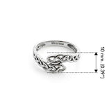 Celtic Knot Infinity Sterling Silver Band Ring TRI2617