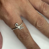 Celtic Spiral Sterling Silver Ring TRI2618
