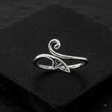Celtic Spiral Sterling Silver Ring TRI2618