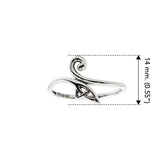Celtic Spiral Sterling Silver Ring TRI2618