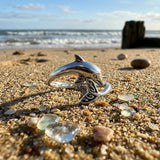 Celtic Dolphin Sterling Silver Ring TRI2620