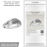 Celtic Snake Sterling Silver Ring TRI559