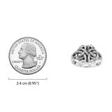 Celtic Knot Snakes Sterling Silver Ring TRI565