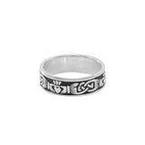 Celtic Knotwork Claddagh Ring TRI969