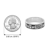 Celtic Knotwork Claddagh Ring TRI969