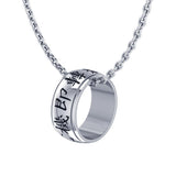 Crisis Is Opportunity Ring Necklace Set TSE024