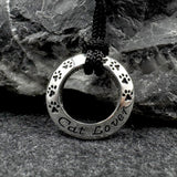 Cat Lover Sterling Silver Pendant and Nylon Cord Set TSE261