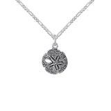 Sand Dollar Silver Charm with Chain Set TSE686