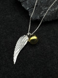 Angels Wing Chime Ball Necklace TSE711P