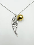 Angels Wing Chime Ball Necklace TSE711P