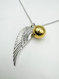 Angels Wing Chime Ball Necklace TSE711P