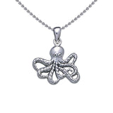 Octopus Silver Pendant with Chain Set TSE728