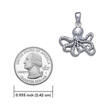 Octopus Silver Pendant with Chain Set TSE728 - Jewelry