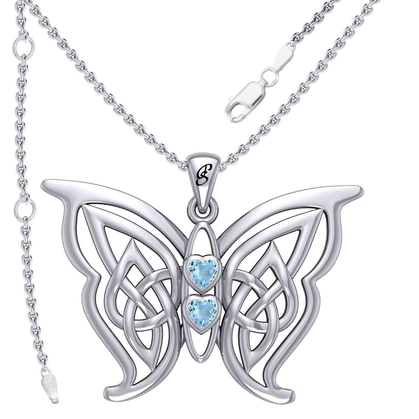 Celtic shop butterfly necklace