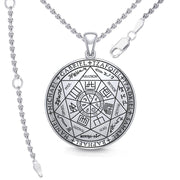 Experience Divine Guidance: The Seven Archangels Sterling Silver Pendant - TPD5154 | Embrace Heavenly Protection and Spiritual Connection