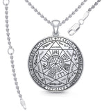 Experience Divine Guidance: The Seven Archangels Silver Pendant - TPD5154 | Embrace Heavenly Protection and Spiritual Connection