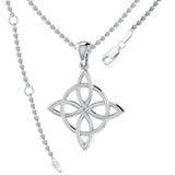 Celtic Quaternary Knot Silver Pendant TP554