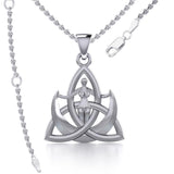 The majestic power of three ~ Silver Trinity Goddess Pendant TPD5150 - Jewelry
