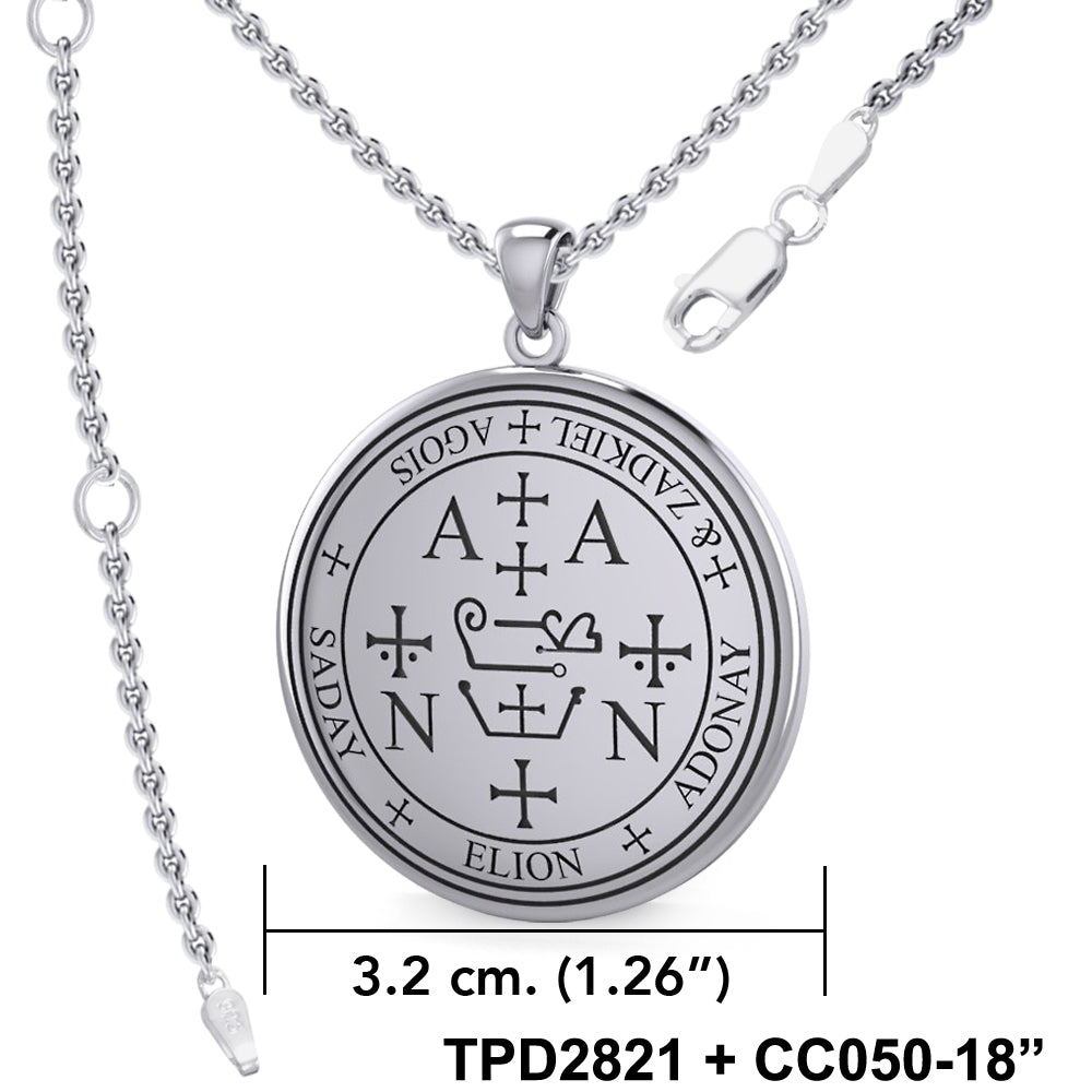Sigil of the Archangel Zadkiel Sterling Silver Pendant TPD2821