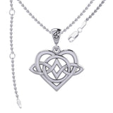 Celtic Symbol of everlasting love Eternal Love Sterling Silver Pendant – Timeless Symbol of Love and Devotion by Peter Stone Jewelry TPD6214