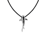 DiveSilver Small Whale Shark Sterling Silver Pendant with Nylon Cord TSE980
