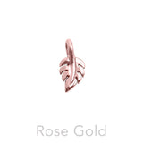 Leaf Solid Gold Slider Pendant GPD6619