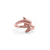 Celtic Dolphin Solid Gold Ring