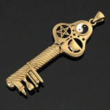 The Bewitching Key Of Magick Silver with Vermeil Plate Pendant by Sabrina...the Ink Witch VPD733
