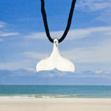 Whale Tail Sterling Silver Pendant WP034 - Jewelry