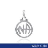 NA Recovery Solid White Gold Pendant WPD4341 - Jewelry