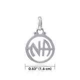 NA Recovery Solid White Gold Pendant WPD4341 - Jewelry
