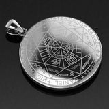 Experience Divine Guidance: The Seven Archangels Solid White Gold Pendant - WPD5154 | Embrace Heavenly Protection and Spiritual Connection - Jewelry