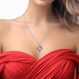 Love of The Mythical Celtic Heart Raven White Gold Jewelry Pendant WPD6025 - Jewelry