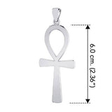 Large size 60 mm. Ankh Solid Gold Pendant