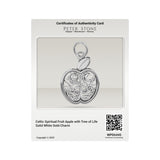 Celtic Spiritual Fruit Apple with Tree of Life Solid Gold Charm GPD6445