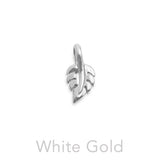 Leaf Solid Gold Slider Pendant GPD6619