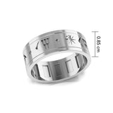 Steve Miller Inanna or Ishtar Goddess White Gold Spinner Ring WRI2159 - Jewelry